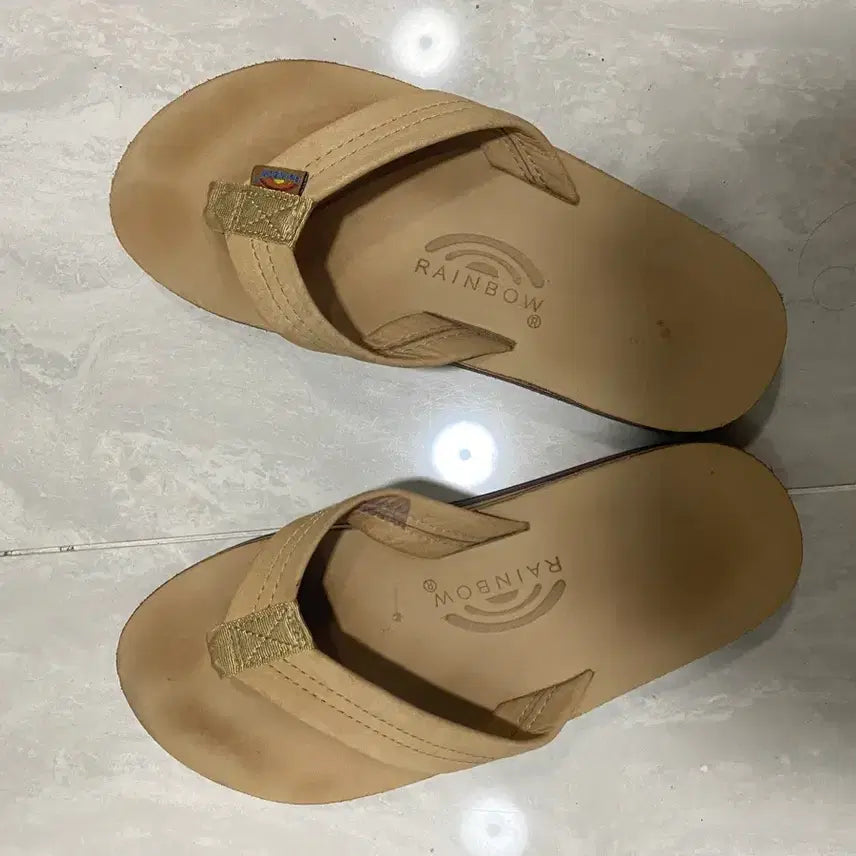 [BUNJANG] Rainbow Sandals Double Layer Sierra Brown M / 레인보우 샌들 더블레이어 시에라브라운 M