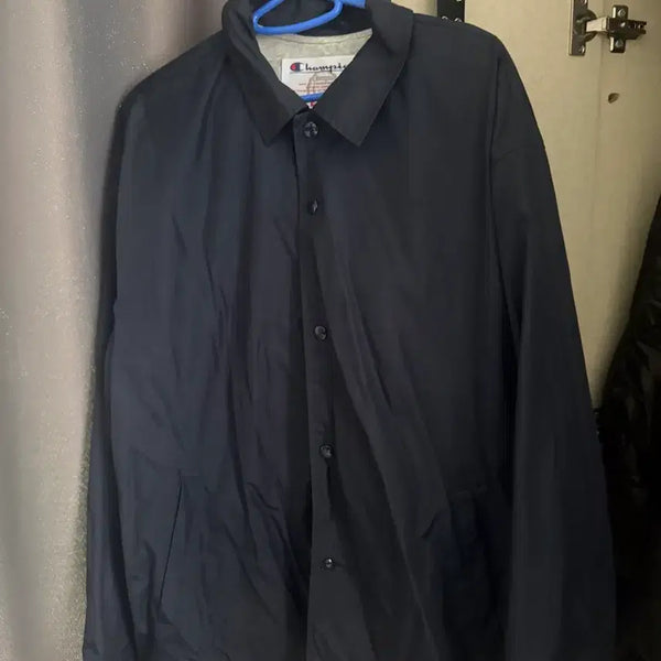 [BUNJANG] Supreme x Champion 24SS Coach Jacket Navy / 슈프림 x 챔피온 코치 자켓 네이비 - 24SS