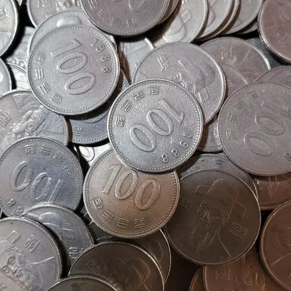 [BUNJANG] 1988 100 KRW Coin Bundle (100 pcs) / 동전 사용제 1988년 100원 100개 일괄