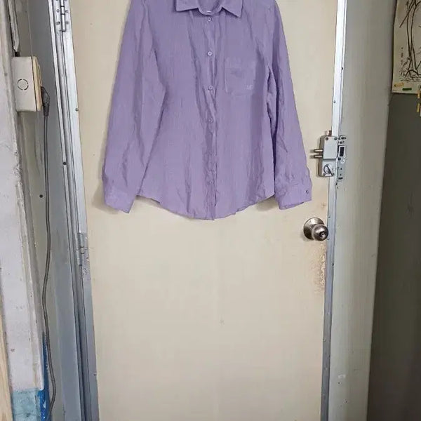 [BUNJANG] LIST Men's Shirt Purple Size 95 / 리스트남성마남방95싸이즈