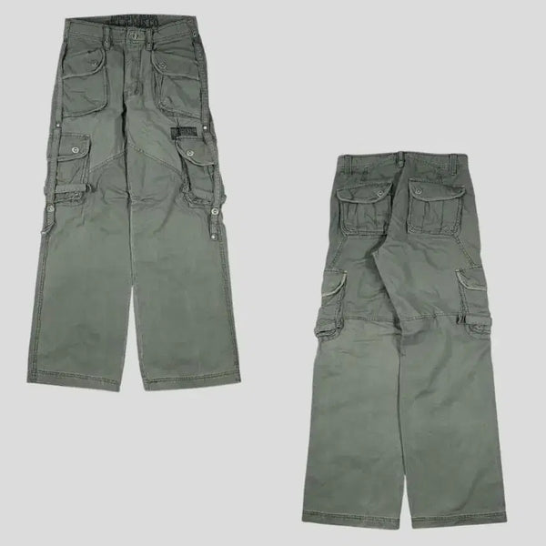 [BUNJANG] TBJ Jeans Pigment Khaki Multi-Pocket Old School Street Y2K Cargo Pants (33) / TBJ JEANS 피그먼트 카키 멀티포켓 올드스쿨 스트릿 Y2K 카고바지 카고팬츠 33