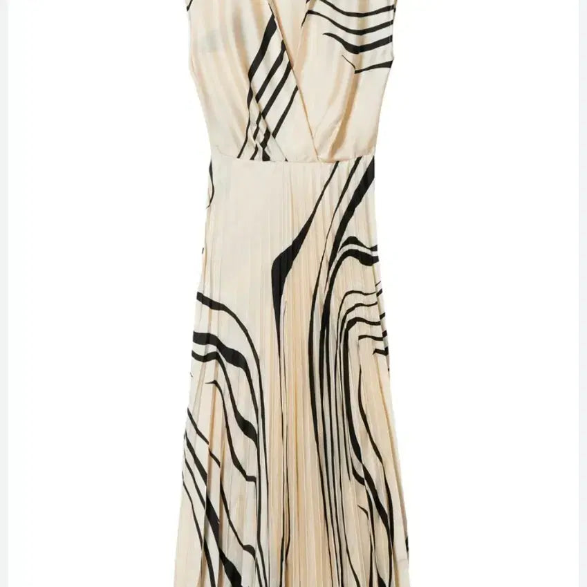 [BUNJANG] MANGO Marble Pleated Dress / 택달린 새상품 망고(MANGO) 마블 드레스