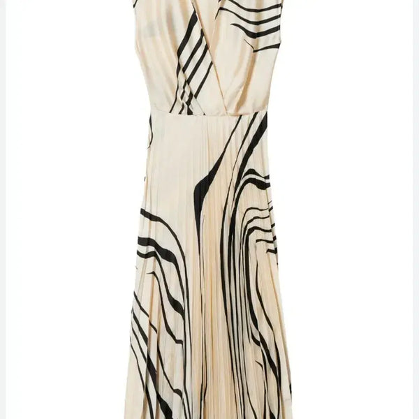 [BUNJANG] MANGO Marble Pleated Dress / 택달린 새상품 망고(MANGO) 마블 드레스