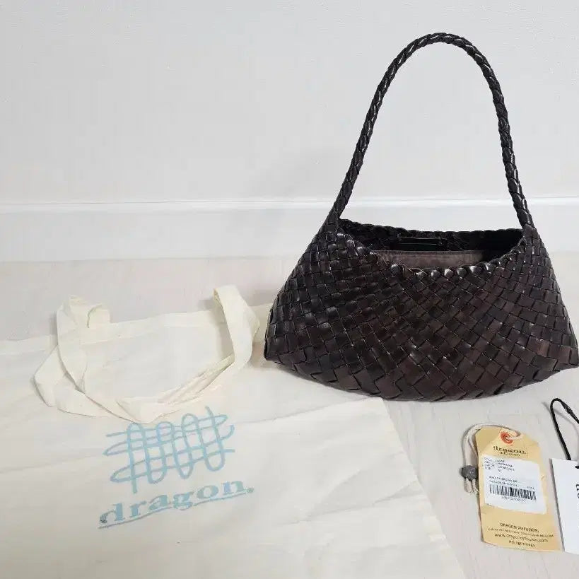[BUNJANG] Dragon Diffusion Lausanne Dark Brown Bag with Inner Bag / 드래곤디퓨전 로잔나 다크브라운 (이너백 포함)
