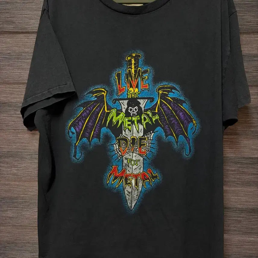 [BUNJANG] Gallery Dept Live for Metal T-Shirt / M) 갤러리 디파트먼트 gallery dept live for metal 리브 포 메탈 티셔츠