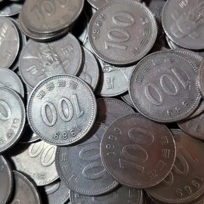 [BUNJANG] 1989 100 Won Coin Bundle Set / 동전 사용제 1989년 100원 100개일괄