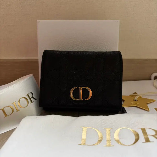 [BUNJANG] Dior Caro XS Card Holder Black Calfskin / [S+급/풀구성] 디올 카로 카드지갑