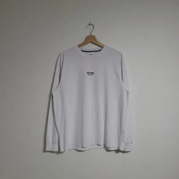 [BUNJANG] JEEP Reliable Long Sleeve T-Shirt White XL / (XL) JEEP 지프 릴라이어블 긴팔 티셔츠 화이트 롱슬리브