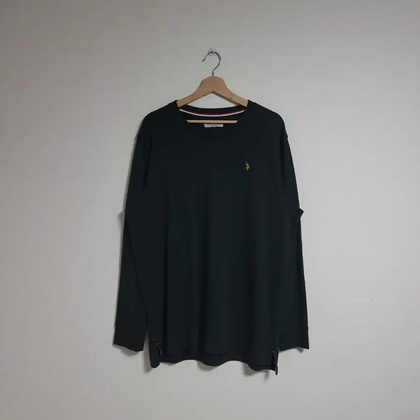 [BUNJANG] U.S. Polo Assn. Green Long Sleeve T-Shirt / (115) U.S POLO 폴로아센 그린 긴팔 티셔츠 롱슬리브