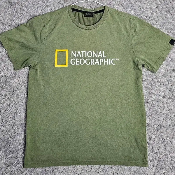 [BUNJANG] National Geographic Khaki Short Sleeve T-Shirt (L) / (G)내셔널지오그래픽 반팔 티셔츠 카키 L