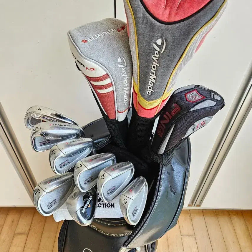 [BUNJANG] Men's Full Golf Club Set with Mercedes-Benz Caddy Bag / 골프채 풀세트 남성용