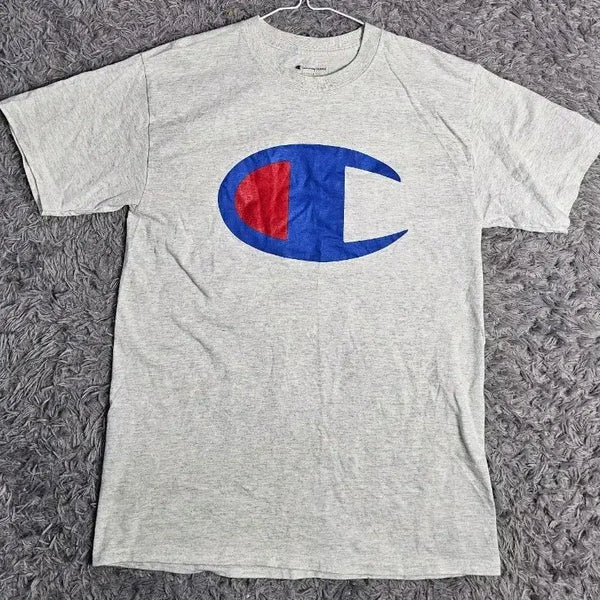 [BUNJANG] Champion Big Logo T-Shirt Light Grey M / (G)챔피온 빅로고 반팔티 라이트 그레이 M