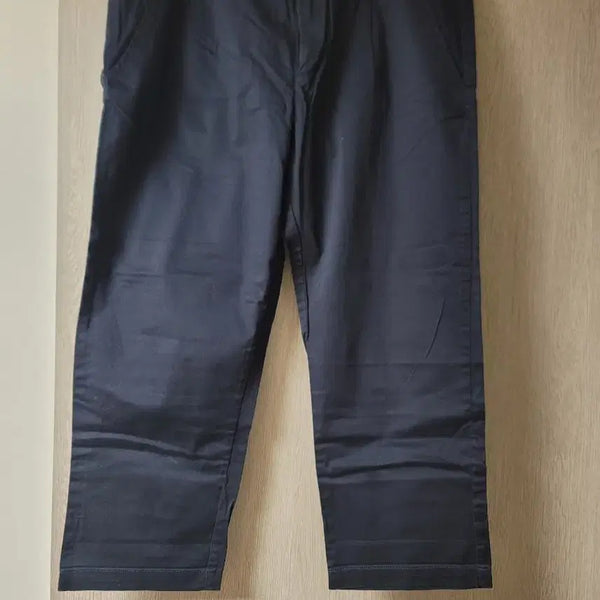 [BUNJANG] Plus Size Navy Cotton Trousers (Unisex) / 빅사이즈 네이비 면바지(남녀공용)