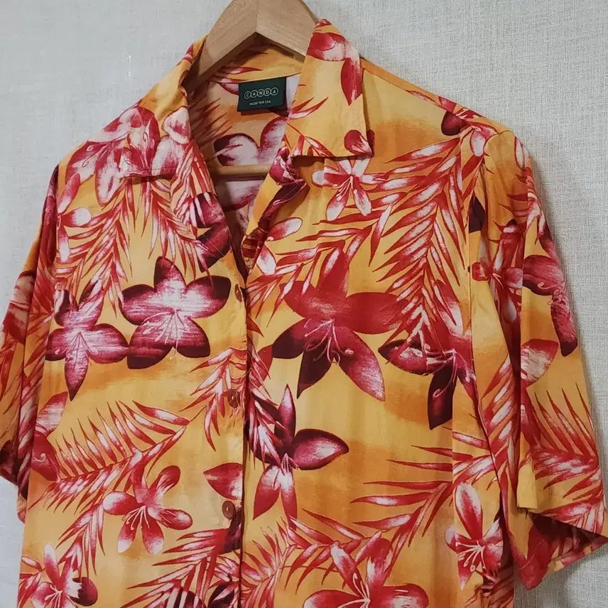 [BUNJANG] CANDA Tropical Flower Hawaiian Shirt / 상태최상)트로피컬 플라워 하와이안 셔츠 여성 여름 남방 77 88 비치웨어 휴양지룩