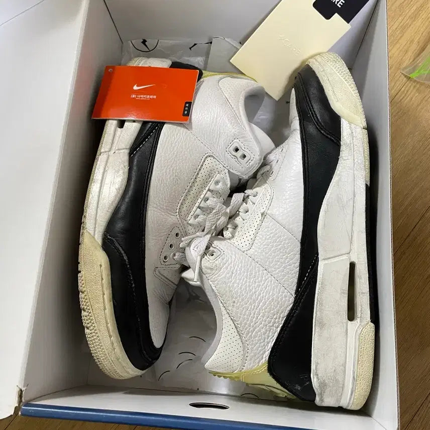 [BUNJANG] Nike Jordan 3 Fragment Fragment Design / 나이키 조던3 프라그먼트 265 풀박 니코텍