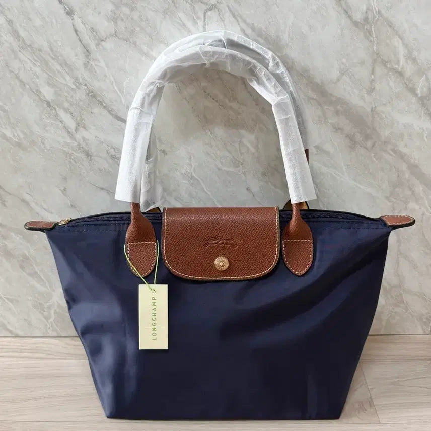 [BUNJANG] Longchamp Le Pliage Medium Navy Shopper Bag / 롱샴 르 플리아쥬 미듐 M 네이비