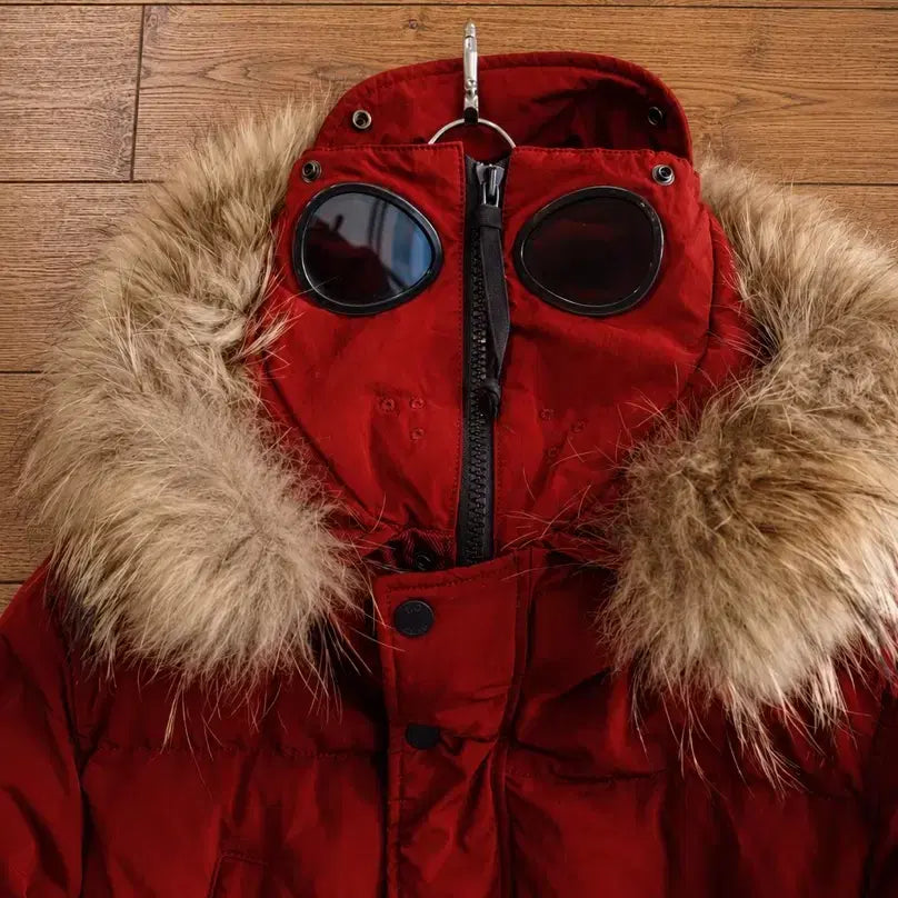 [BUNJANG] CP Company Goggle Hooded Long Padding Parka / CP컴퍼니 고글 풀마스크 롱패딩