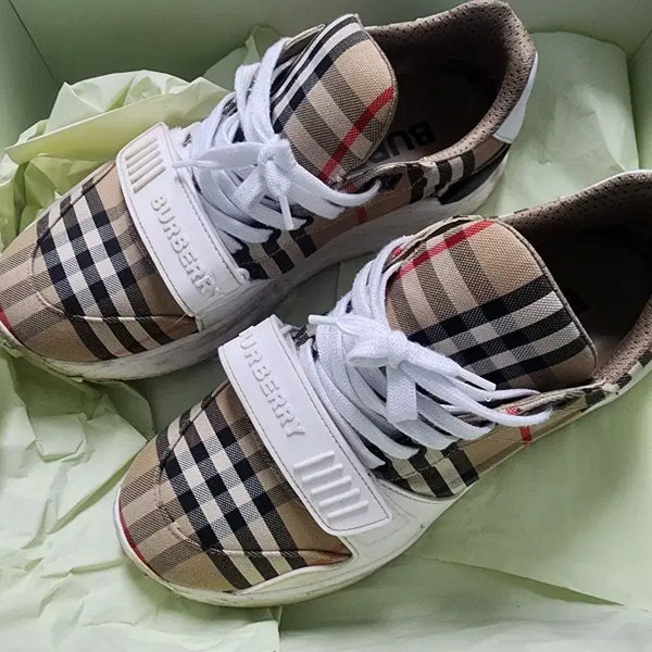 [BUNJANG] Burberry Check Sneakers / 버버리 체크 스니커즈