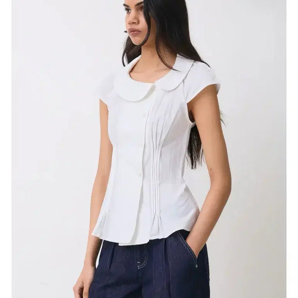 [BUNJANG] Peachy Den Missy Asymmetric Blouse / 피치덴 peachy den Missy Asymmetric Blouse