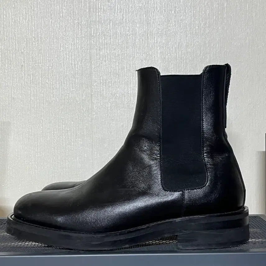 [BUNJANG] FitTheSize Collaboration Black Leather Chelsea Boots (265mm) / [핏더사이즈 콜라보] 블랙 가죽 첼시부츠 265mm