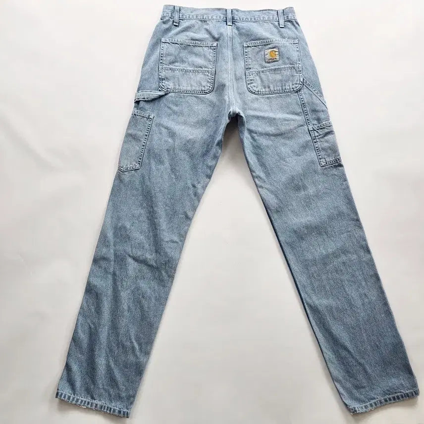 [BUNJANG] Carhartt Carpenter Light Wash Straight Fit Denim Pants Size 30 / 칼하트 청바지 카펜터 연청 일자 데님팬츠 사이즈30 R6734