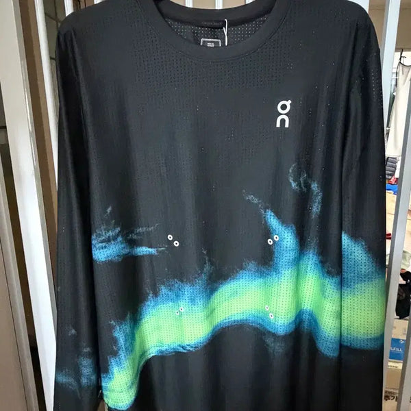 [BUNJANG] On Running Face Mesh Long Tee Black Horizon XL / [XL] 온러닝 페이스 메쉬 롱 티 블랙 호라이즌
