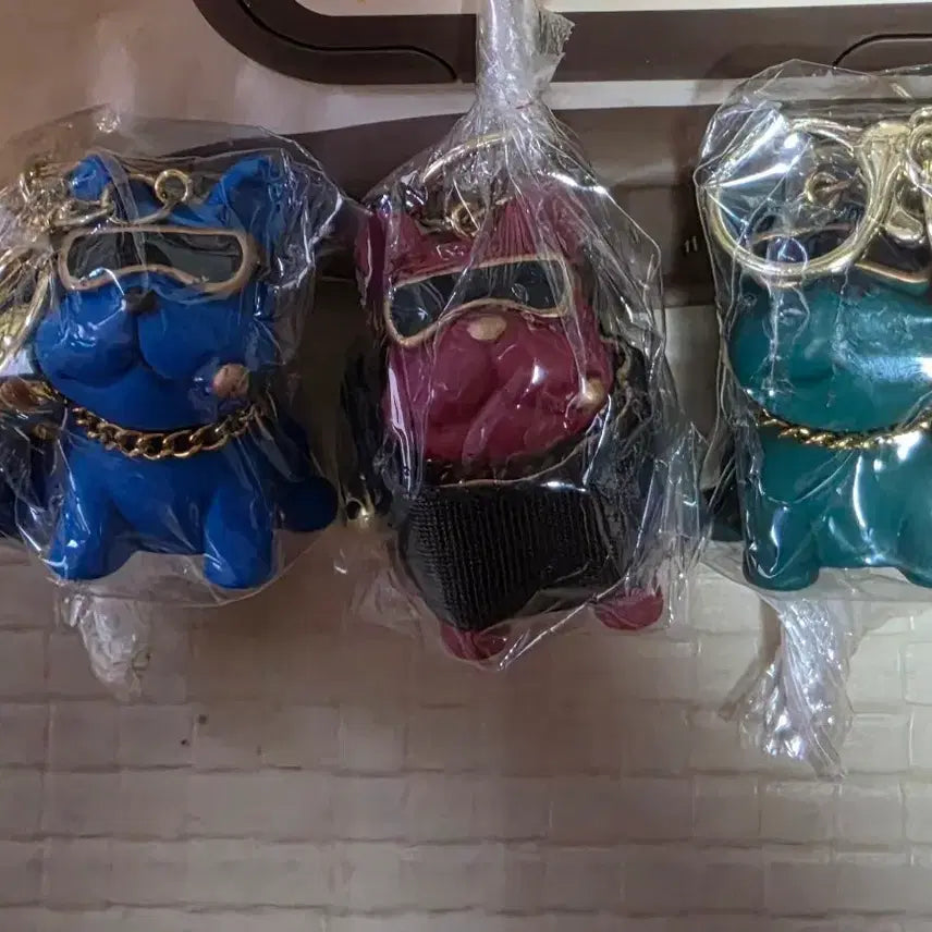 [BUNJANG] French Bulldog Keychain Set (3 Types) / 불독 키링 3종 세트