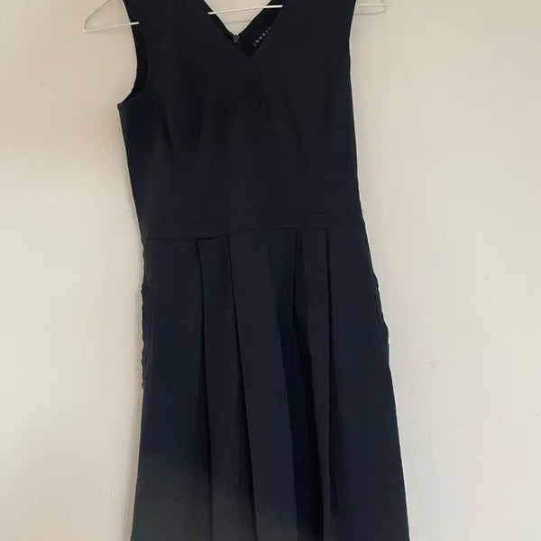 [BUNJANG] Theory Black Sleeveless Linen Dress Size 0 / 띠어리 블랙 민소매 마 원피스 0사이즈