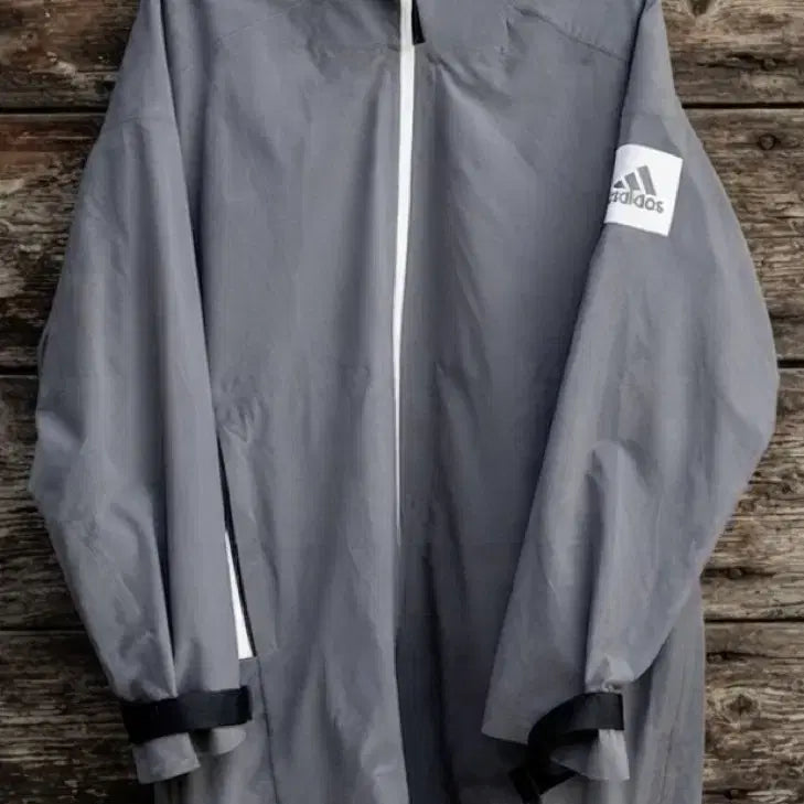 [BUNJANG] Adidas MyShelter 3-Layer Seam-Sealed Waterproof Coat - Grey / 아디다스 마이쉘터 3레이어 심실링 방수 코트 L