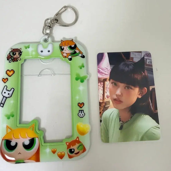 [BUNJANG] NewJeans Haerin Powerpuff Girls Photocard Holder Bundle Set / 뉴진스 해린 파워퍼프걸 포카홀더 포카 일괄