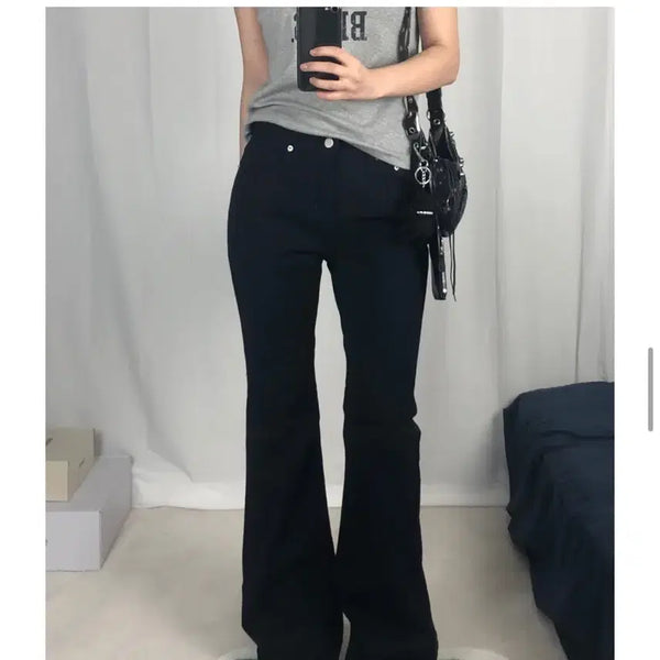 [BUNJANG] OOT Cotton Semi Bootcut Navy Pants / (새상품) oot 코튼 세미 부츠컷 네이비 팬츠