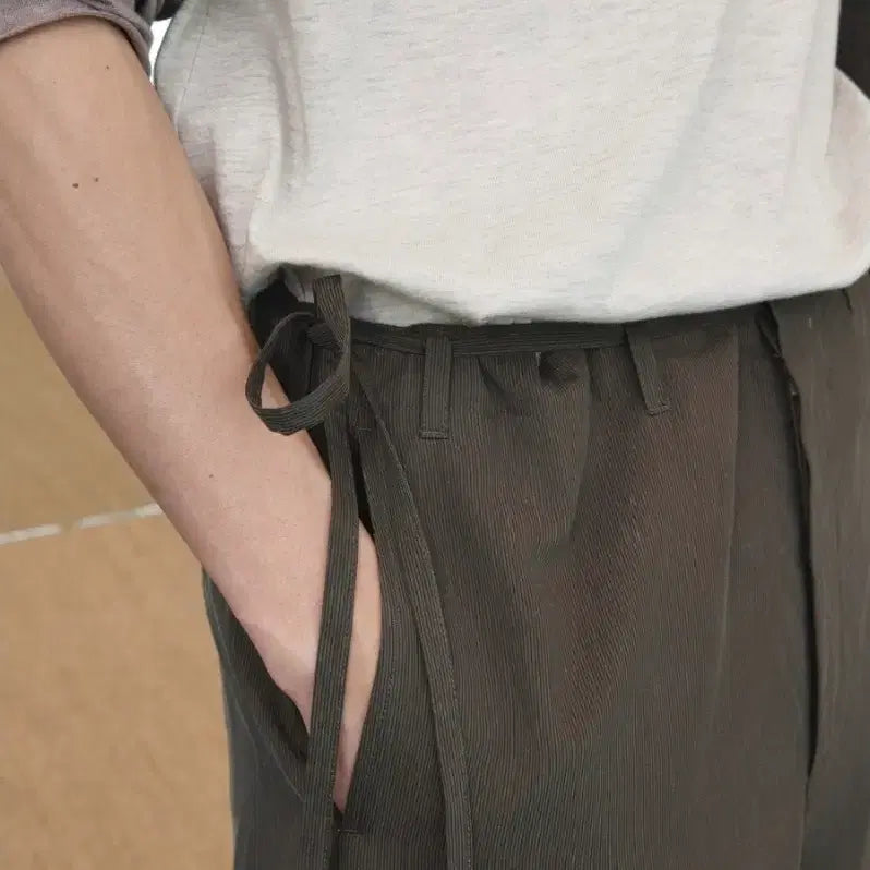 [BUNJANG] Youth Side String Pants Brown M / [M] 유스 사이드 스트링 팬츠 브라운 26ss