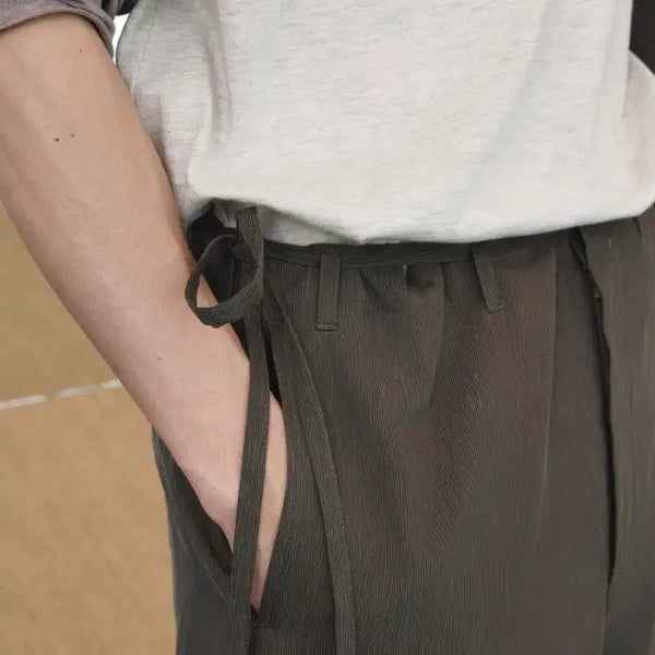 [BUNJANG] Youth Side String Pants Brown M / [M] 유스 사이드 스트링 팬츠 브라운 26ss