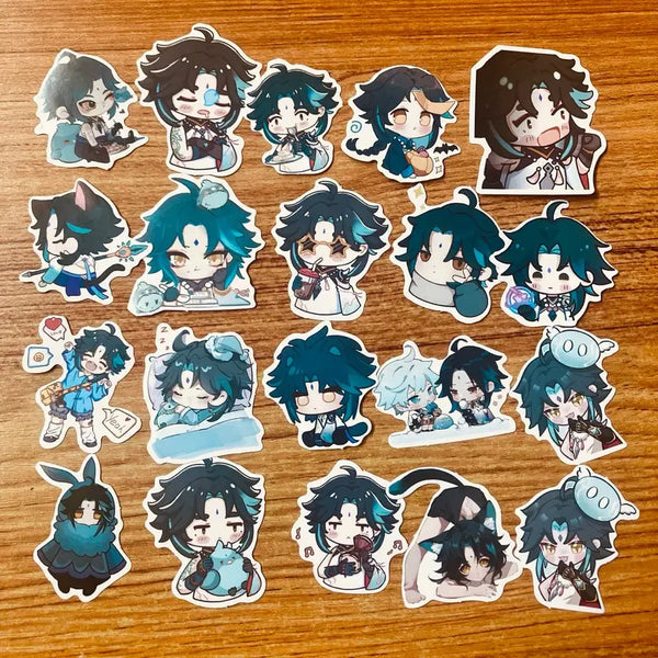 [BUNJANG] Genshin Impact Xiao Sticker Bundle Set / 원신 소 조각스티커 일괄