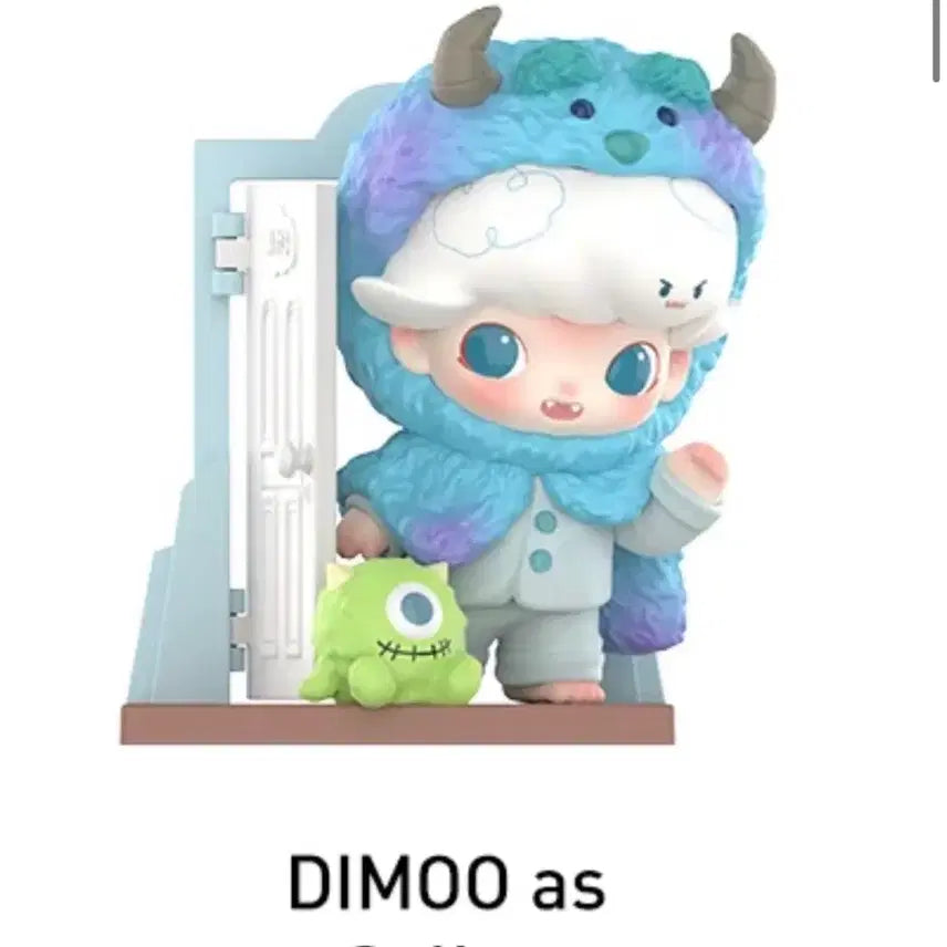 [BUNJANG] Pop Mart Dimoo World x Pixar Series Sulley Figure / [당일발송] 팝마트 디무 월드 x 픽사 시리즈 - 설리