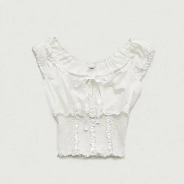 [BUNJANG] The Barnet Petunia Smoked Blouse / 더바넷 페투니아 스모크 블라우스