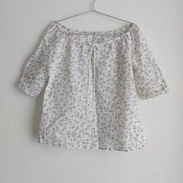 [BUNJANG] Hagumi Vintage Floral Blouse / vintage 빈티지 하구미 아오이유우 플로럴 꽃 블라우스