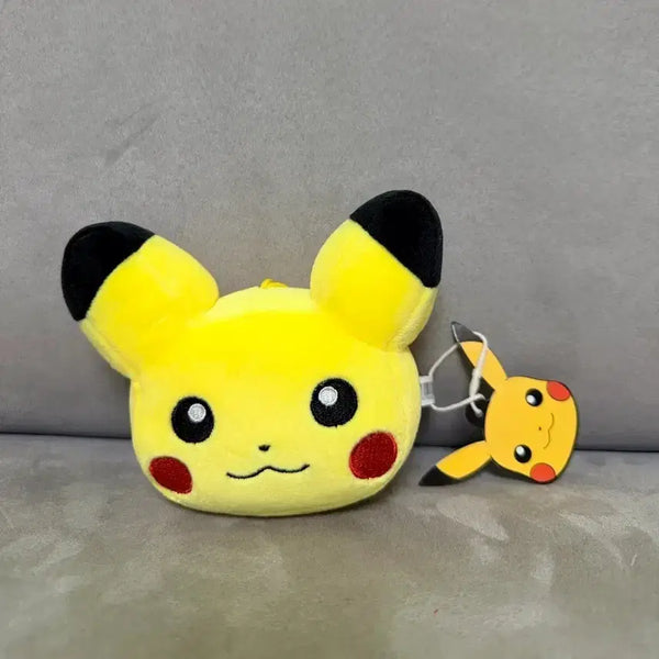 [BUNJANG] Pokemon Pikachu Face Cushion Keychain Plush / 정품 포켓몬스터 말랑말랑 피카츄 얼굴쿠션 키링 인형