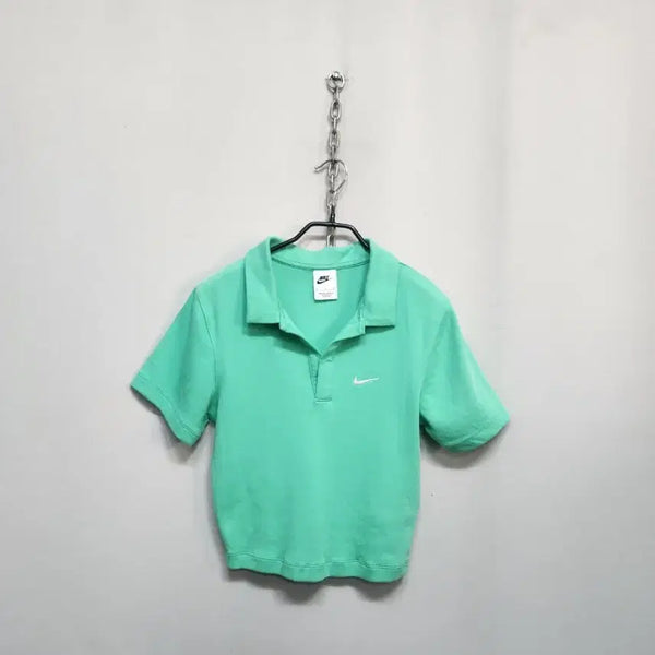 [BUNJANG] Nike Essential Cropped Polo Shirt Mint / 나이키 에션셜 크롭 카라티 민트