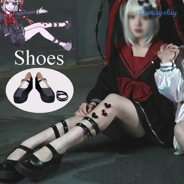 [BUNJANG] Nekopara Choten Dark Angel Cosplay Set (M Size) / 니디걸오버도즈 흑화 초텐 다크엔젤 코스프레ㅣ미소녀 쵸텐 아메
