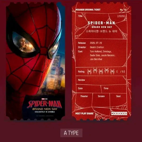 [BUNJANG] Spider-Man Original Ticket Type A / 스파이더맨 오티 오리지널티켓 A