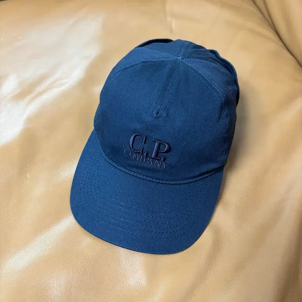 [BUNJANG] CP Company Gabardine Goggle 6-Panel Ball Cap Navy / 씨피컴퍼니 개버딘 고글 6패널 볼캡 모자 네이비
