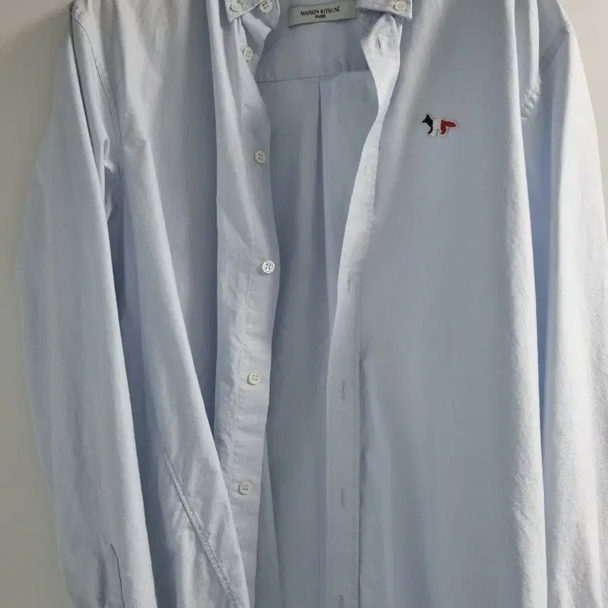 [BUNJANG] Maison Kitsuné Blue Cotton Oxford Shirt Size 3 / SSF 메종키츠네 셔츠 3사이즈