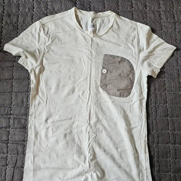 [BUNJANG] CP Company White T-Shirt / CP컴퍼니 화이트 반팔 티셔츠