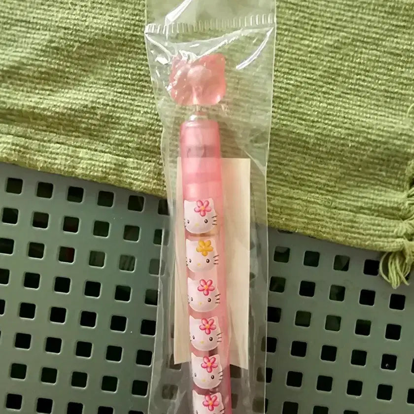 [BUNJANG] Sanrio Hello Kitty Transparent Ballpoint Pen (1997) / 핑크 투명 키티 볼펜, 투명키티볼펜