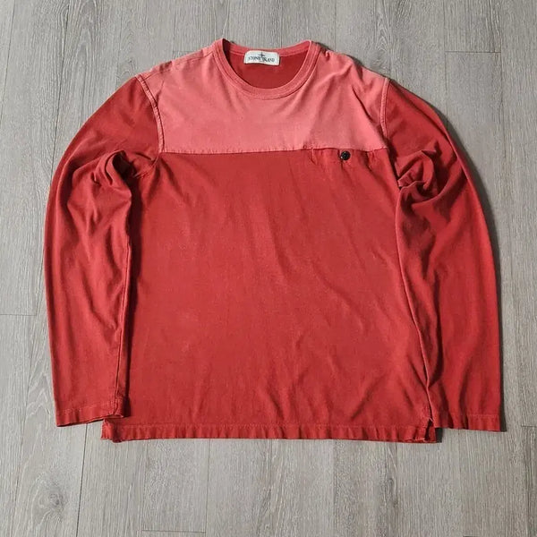 [BUNJANG] Stone Island Long Sleeve Shirt / 정품ㅡ스톤아일랜드  긴팔티 셔츠