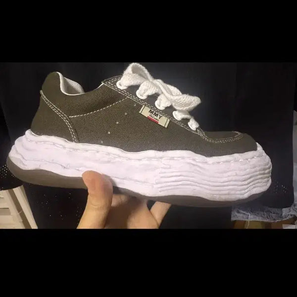 [BUNJANG] Mihara Yasuhiro Oliver Canvas Khaki Size 41 / 미하라야스히로 올리버 캔버스 카키 41