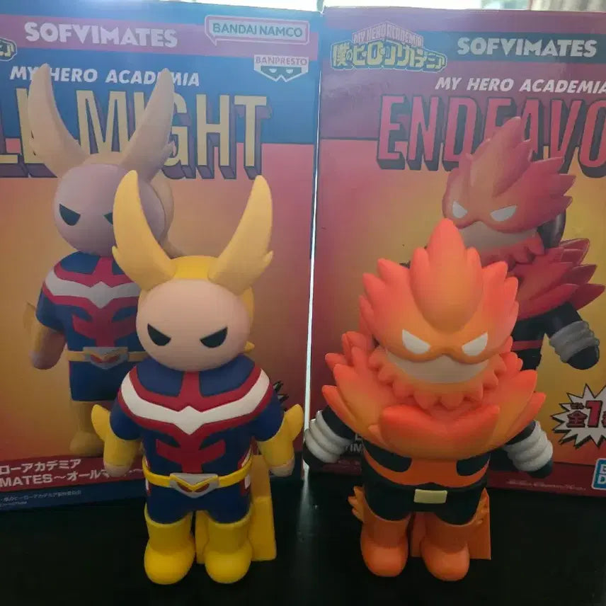 [BUNJANG] Banpresto Sofvimates All Might & Endeavor Sofubi Figure Bundle Set / 일괄) 올마이트 엔데버 소프비 피규어 sofvimate 반프