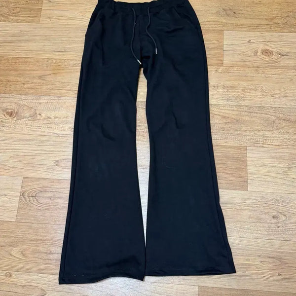 [BUNJANG] Black Up Light Sweat Bootcut Banding Pants Black M / 블랙업 라이트 스웨트 부츠컷 밴딩팬츠 블랙 M