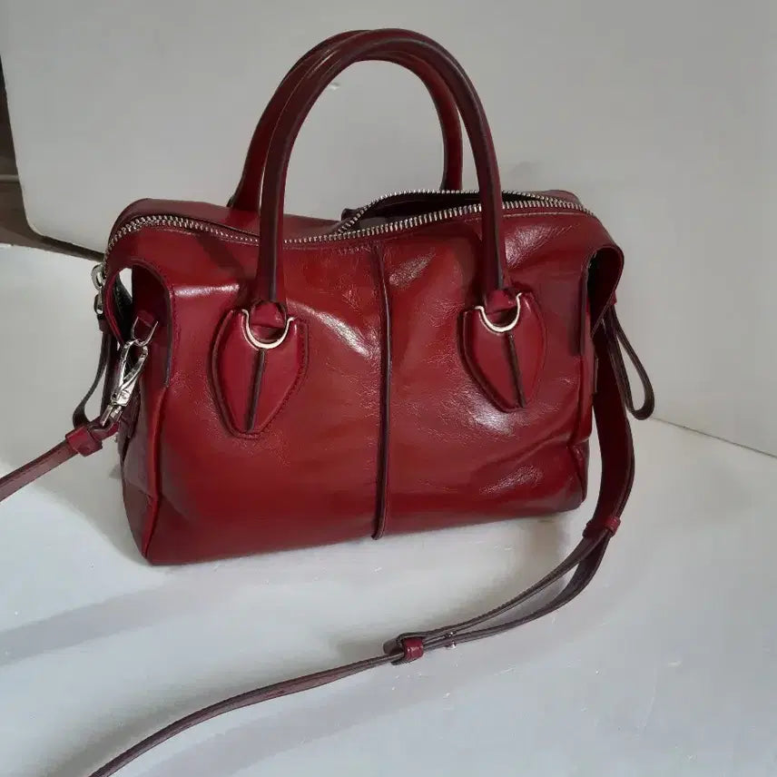 [BUNJANG] Tod's Leather Tote Bag - Wine Color / 정품이고 ㅡ토즈ㅡ가죽.토트백